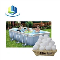 100% Polyester Filter Bola Serat