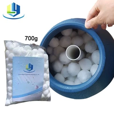 Bola Filter Manufaktur Serat 100% Untuk Pengolahan Air Limbah Industri