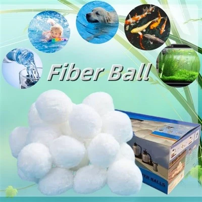Pompa Hemat Energi 3 Mikron Filter Bola Serat Poliester Untuk Pengolahan Limbah Kolam Renang Tangki Akuarium
