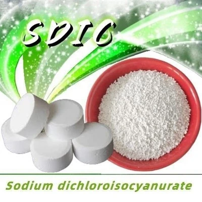 CAS Multi-Fungsi Berkualitas Tinggi 2893-78-9 25Kg Drum 60 persen Bubuk Kemurnian Sodium Dichloroisocyanurate SDIC