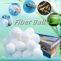 Bola Filter Kolam Renang Media Filter Fiber Ramah Lingkungan Untuk Filter Pasir Kolam Renang