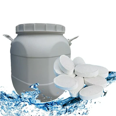 Drum Plastik 45kg Pemutih Pengolahan Air Kalsium Hipoklorit Granular Untuk Pengolahan Air