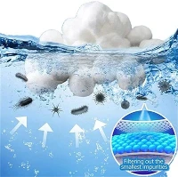 Bola Filter Media Kolam Filter Bola Backwash 700g 100% Poliester Bola Filter Serat
