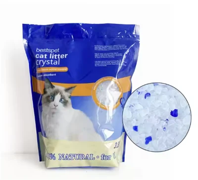 Adsorpsi Bebas Debu Cepat 1.8Kg Pasokan Langsung Pabrik Grosir Pembersih Pasir Silika Berkualitas Tinggi Kristal Biru Silika Kotoran Kucing