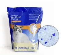 Adsorpsi Bebas Debu Cepat 1.8Kg Pasokan Langsung Pabrik Grosir Pembersih Pasir Silika Berkualitas Tinggi Kristal Biru Silika Kotoran Kucing